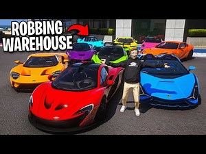 Robbing Supercar Warehouse in GTA!