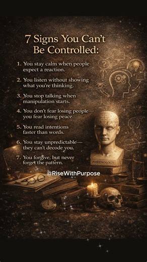 7 Signs You Can’t Be Controlled #PsychologyFacts #MentalStrength