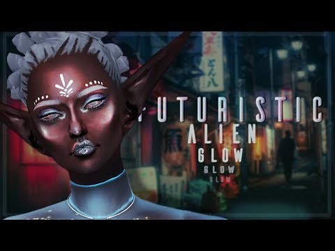 The Sims 4: Futuristic Alien Glow | Zefora | FULL CC LIST & SIM DOWNLOAD!