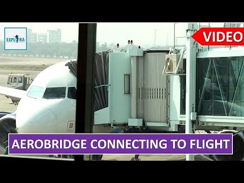 Aerobridge Connecting To Aircraft Full Video