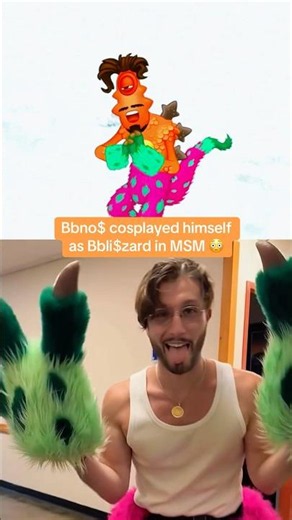 Bbno$ cosplayed himself as Bbli$zard in MSM 😳 #bbnos #cosplay #msm