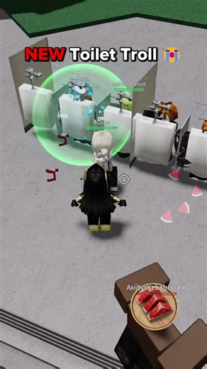 NEW Toilet Troll in TSB 😂 #roblox #thestrongestbattlegrounds (ft. @Axiity)