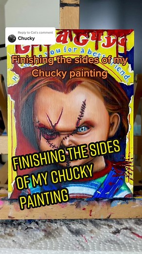 Chucky Painting Process | Horror Art Challenge