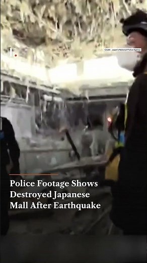 Police Footage Shows Destroyed Japanese Mall After Earthquake | N18G
