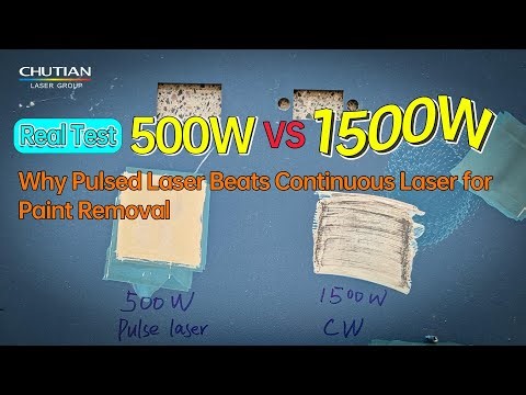 Why Pulsed Laser Beats Continuous Laser for Paint Removal | Real Test: 500W vs 1500W