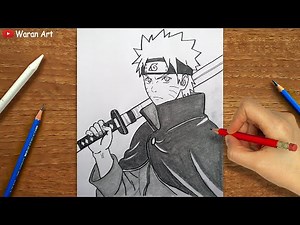 Easy Anime Drawing || How to Draw Easy Naruto Anime step-by-step || Easy Drawing for Beginners