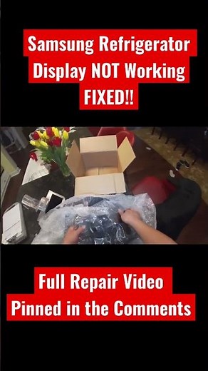 How To Fix Samsung Refrigerator Display NOT Working #shorts #appliancerepair #refrigerator #diy