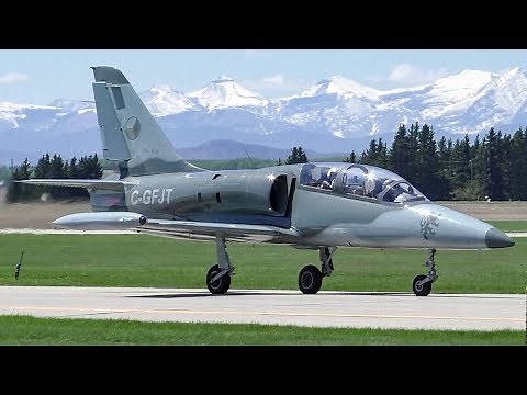 Aero L-39C Albatros Takeoff, Low Pass, and Landing at Calgary Springbank Airport
