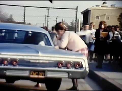 (1960s) Southern California High School - Downey High School, CA - Found Footage Home Movies 8mm