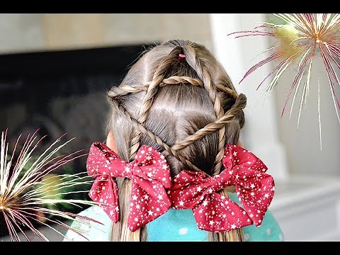 4th of July Star Hairstyle - Braided Star Hair Tutorial