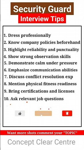 Security Guard Job Interview Tips | Interview Tips for Security Guard Job