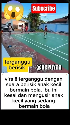 lagian rumah ibuk nya di sebelah lapangan, ya wajar aja banyak anak2 bermain 🤭😅 #shortsfeed