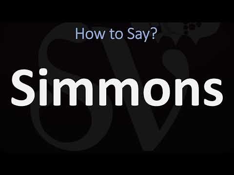 How to Pronounce Simmons? (CORRECTLY)