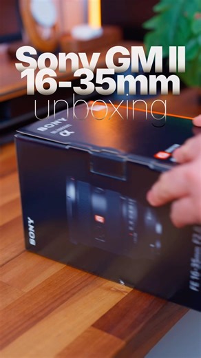 Unboxing Sony GM II 16-35mm #sonyalpha #sonygmaster #sonylens #widelens