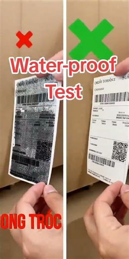 4X6" Thermal Labels Water-Proof Test for Shipping & Logistics Application Shipping #thermallabels