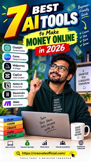 7 Best AI Tools to Make Money Online in 2026 (Beginner-Friendly Guide)