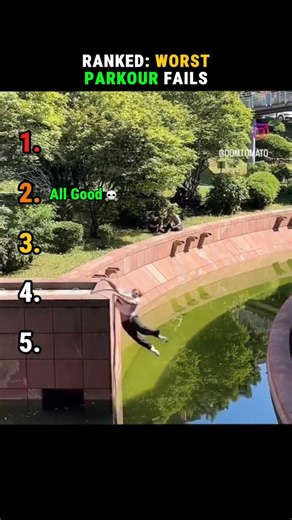 Ranked: Worst Parkour Fails #parkour #parkourfail #fails