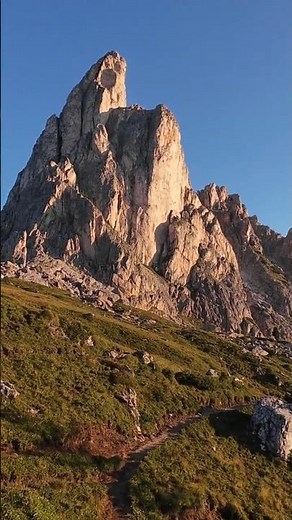 Ferrata Ra Gusela from Passo Giau