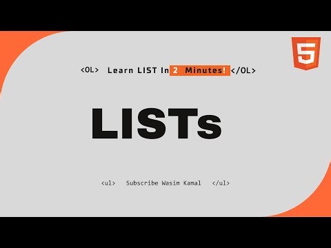 Learn Lists in 2 Minutes!