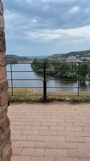 View of the Vltava River From Vyšehrad Fortress in Prague 🏰 | Czechia