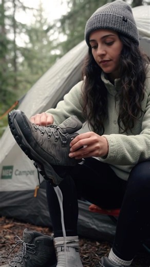 Heavy Rain Camping ASMR 🌧️ | Solo Girl Cozy Camping & Rain Sounds # #campingasmr