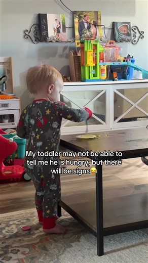 He is so funny😂 #toddler #hungrytoddler #funnytoddler #toddlermom