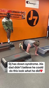 I see everything that he is and everything that he will become ! It’s not just his physical strength that makes him special but his ambition and drive to be better than he was yesterday. My boy DJ @dj_alderson_ #disability #gym #fyp #downsyndrome #workoutmotivation