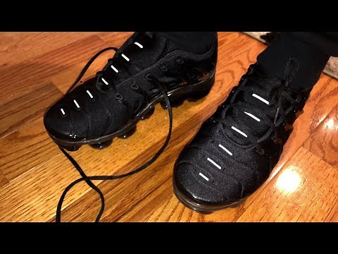 How I Lace the Nike VaporMax Plus | "Triple Black"