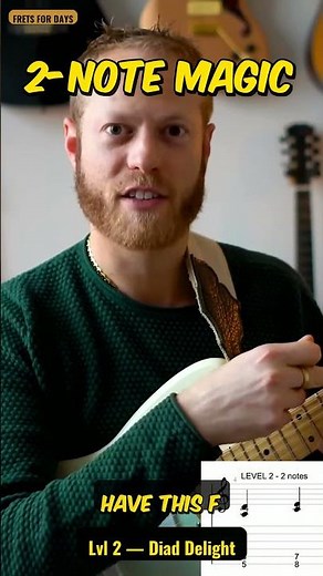 2 Notes Make Pentatonic Sound Pro (Diad Trick) #shorts