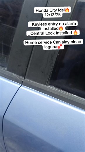 Honda City Idsi🔥 12/13/25 _Keyless entry no alarm Installed🔥 _Central Lock Installed 🔥 Home service Canlalay binan laguna💕 #fbreelsfypシ゚viralfbreelsfypシ゚viral | Power Window