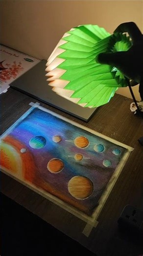 Solar System Drawing 🎨✨ | Easy Galaxy Art Step by Step