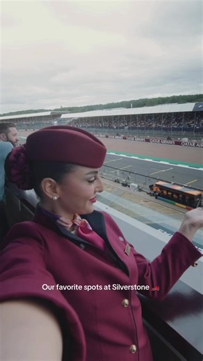 Fun fact: the Silverstone circuit used to be an airfield. #QatarAirways #CabinCrew #F1