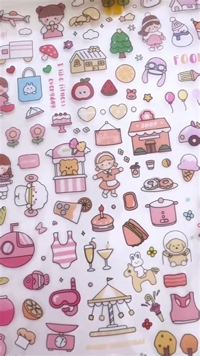 Cute oversized cartoon stickers#sticker #diy