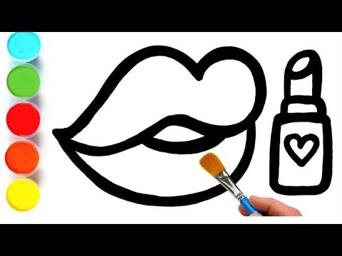 How To Draw Lips 👄 Easy Step By Step – Drawing Painting Coloring
