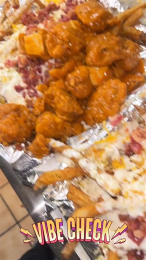 hot and ready boneless wings and loaded fries ‼️🔥🫣 overly loaded come try us out at 9310 w central in wichita ks one hottest food spots in the cityy‼️📲❌ #loaded fries #wings #mukbang | J&A’s Flavored Kitchen