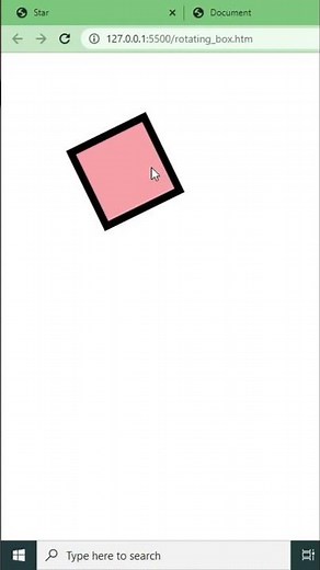 Rotating Box in CSS