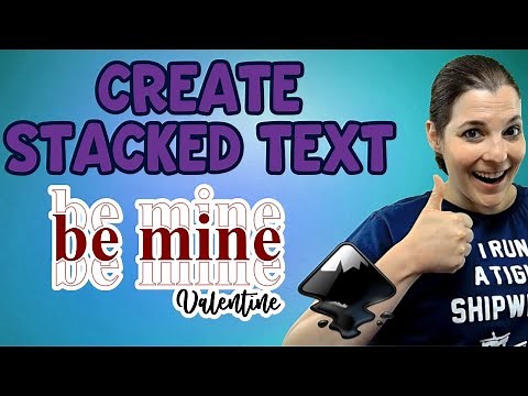 Create a stacked text effect in Inkscape - Inkscape SVG Tutorials - Create and Sell SVGs on Etsy