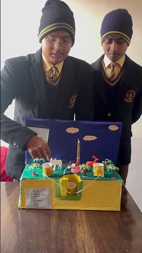 Bio gas plant model #exhibition #scienceproject #scienceexperiment