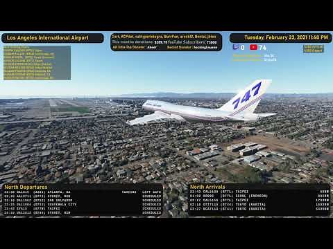 MSFS2020 LIVE TRAFFIC TEST with FAIB 747-400