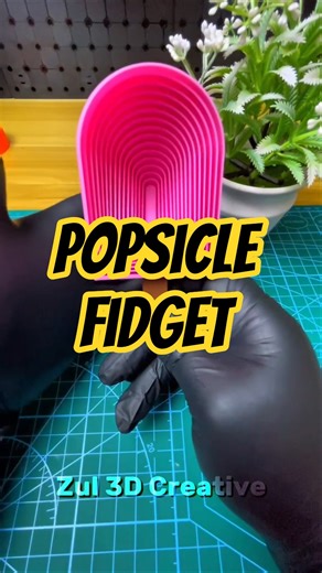 Popsicle fidget #3dprinting #popsicle #fidget #toys #fyp #bambulab