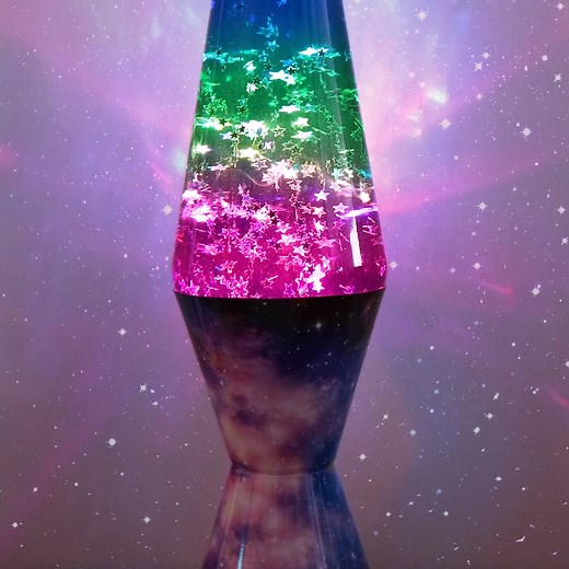 1.1K views · 45 reactions | Sleeping under the stars with the Colormax Galaxy Glitter Lamp. | Lava Lamp | Facebook