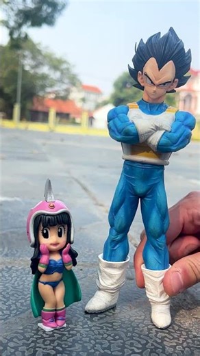 Vegeta Helps Small Chi-Chi Get Her Lollipop Back From Majin Buu!
