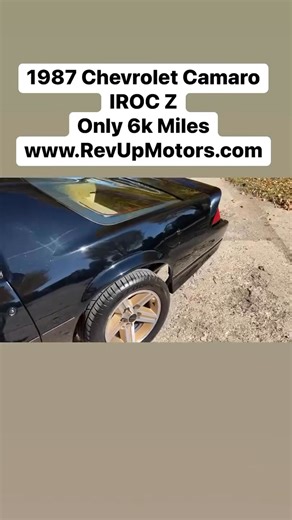 1987 Chevrolet Camaro Z28 IROC Z with only 6k Miles from Rev Up Motors #revupmotors #chevrolet #chevroletcamaro #chevy #chevycamaro #camaro #camaro #camaroworldwide #thirdgencamaro #camarors #classiccars #classiccar #musclecar #musclecars #convertible #originalcar #survivorcar #MecumAuctions #Mecum #barrettjackson #irocz #irocz28 #z28 #iroc #80scars | Rev Up Motors