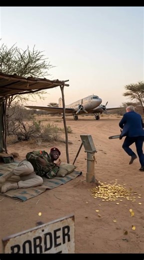 Trump destroyed hand pump Ibrahim Traore fall down 👇 comedy effect 🤣#shortsfeed #satire #comedy