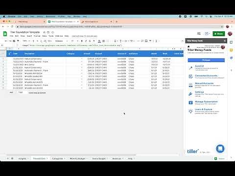 Keep your Google Sheet budget updating with Tiller