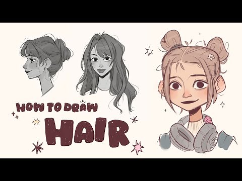 how to draw hair | tutorial 🌱