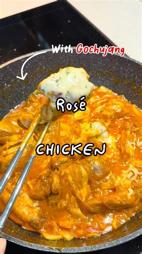 Rosé chicken with Gochujang