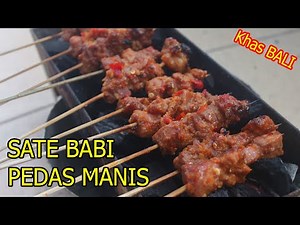 RESEP SATE BABI BALI - MANIS PEDAS NIKMAT - Bumbu Merah - ANTI GAGAL