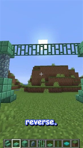 using the NEW CUSHIONS how to build a swing with copper in minecraft!! snapshot 26.3 #shorts