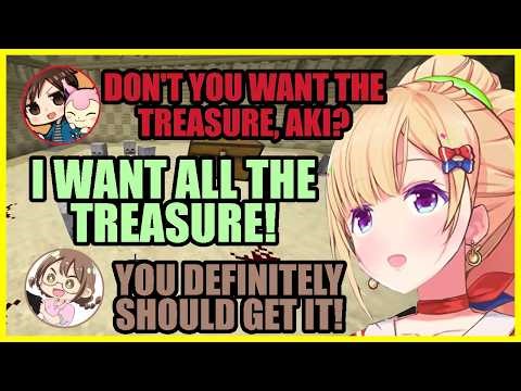 Akirose gets too greedy playing Minecraft MMO w/Daidara, Chachacha, Messu 【Doom or Zenith】